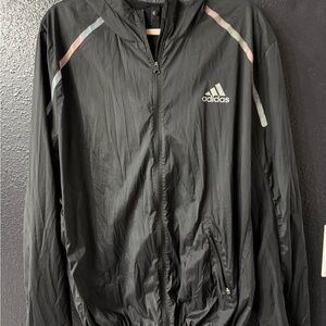 adidas Running Women’s Black Lightweight Windbreaker Jacket
